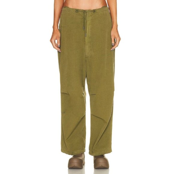 DARKPARK Blair Vintage Trousers in Military Green Large New Womens Baggy Pants - Picture 3 of 16